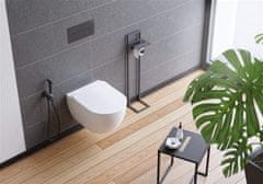 BPS-koupelny Držák toaletního papíru Mokko s poličkou - ADM N242