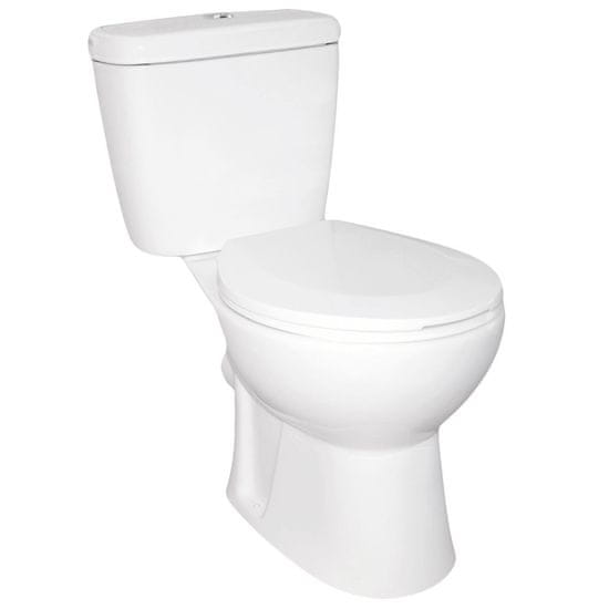 BPS-koupelny WC kombi NV-Niagara Duo ZO se zadním odpadem a SoftClose sedátkem
