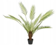 Kaemingk Zelená umělá palma v ozdobném květináči 150 cm