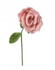 Kaemingk Pletená květinová dekorace z krásné růže 40x6 cm