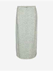 Vero Moda Krémová vzorovaná midi sukně s příměsí lnu Vero Moda Mymilo XL