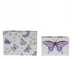 Kaemingk Krabička na příslušenství rakvička s motýlem 7x15,5x10cm