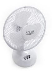 KIK Adler AD 7302 Stolní ventilátor 23cm 56Db 45W