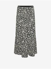 Vero Moda Krémovo-černá dámská květovaná maxi sukně Vero Moda Alba XL