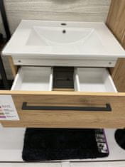 Deftrans Koupelnová skříňka s umyvadlem 50 cm nástěnná dub craft 