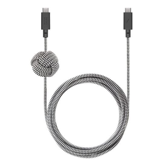 Native Union Kábel USB-C do USB-C Anchor Cable 240W / 300 cm - Zebra