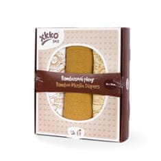 XKKO Bambusové pleny BMB Safari 70x70 - Honey Mustard MIX (3ks)