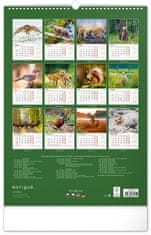 Presco Publishing Nástenný kalendár Poľovnícky 2025, 33 × 46 cm