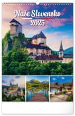 Grooters Nástenný kalendár Naše Slovensko 2025, 33 × 46 cm