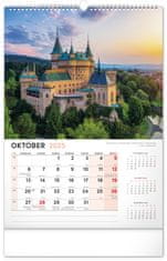 Grooters Nástenný kalendár Naše Slovensko 2025, 33 × 46 cm