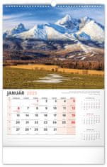 Presco Publishing Nástenný kalendár Naše Slovensko 2025, 33 × 46 cm