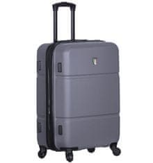 Cestovní kufr TUCCI T-0117/3-M ABS - charcoal - II. jakost