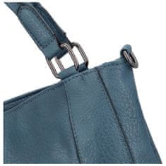Coveri WORLD Stylová dámská koženková kabelka přes rameno Olfi, modrá