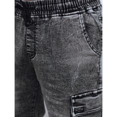 Dstreet Pánské bojové džínové šortky NIRA černé sx2417 L