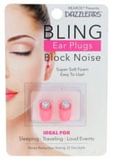 Hearos DAZZLEARS Bling Ear Plugs Pink NRR 32db 1 Pair