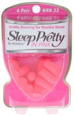 Hearos Sleep Pretty in Pink Ear Plugs NRR 32db 6 Pairs