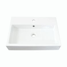 BPS-koupelny Deskové keramické umyvadlo CSS 61-43 (61,5x43x13 cm) - SS615