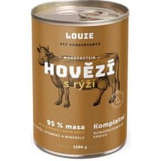 Louie konz. pro psy hovězí s rýží 1200 g