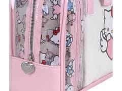 sarcia.eu Hello Kitty Sada růžovobílých cestovních kosmetických taštiček na zip, 3 ks. 
