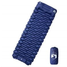 Vidaxl Samonafukovací kempingová matrace polštář 1 osoba tmavě modrá