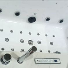 BPS-koupelny Hydromasážní vana HYD-BO926-WH 180x100 BÍLÁ s ohřevem vody