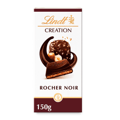 LINDT Lindt CREATION Hořká čokoláda plněná lískooříškovou náplní, 150g