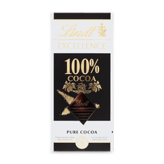 LINDT Lindt EXCELLENCE Extra hořká čokoláda 100% kakaa, 50g