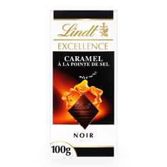 LINDT Lindt EXCELLENCE hořká čokoláda s karamelem a mořskou solí, 100g