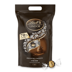 LINDT LINDOR pralinky Hořká čokoláda 70%, 1000g