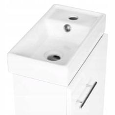 Deftrans Koupelnová skříňka s umyvadlem 50x70 cm nástěnná bílá Kim