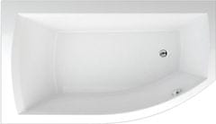 BPS-koupelny Asymetrická rohová vana THERA NEW 160 LEVÁ 160x98x43 cm / objem: 260 l