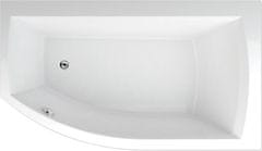 BPS-koupelny Asymetrická rohová vana THERA NEW 160 PRAVÁ 160x98x43 cm / objem: 260 l