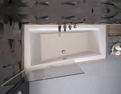 BPS-koupelny Akrylátová asymetrická vana se sníženým lemem Intima Slim 150x85 (160x90)