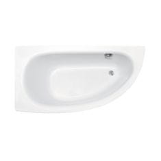 BPS-koupelny Akrylátová asymetrická vana Milena Premium 150x70