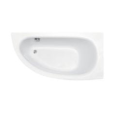 BPS-koupelny Akrylátová asymetrická vana Milena Premium 150x70