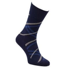 Zdravé Ponožky luxusní pánské bambusové oblekové vzorované ponožky 71022 3pack, 43-46