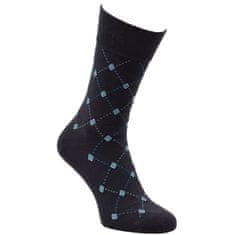 Zdravé Ponožky luxusní pánské bambusové oblekové vzorované ponožky 71018 3pack, 39-42