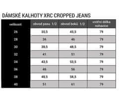 XRC Dámské džíny na moto Cropped jeans ladies blue vel.36
