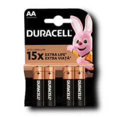 Duracell Baterie alkalická AA Duracell Basic 4x