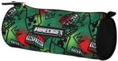 CurePink Pytlík gym bag a penál na tužky Minecraft: TNT Sketch (28 x 39 cm|22 x 11 x 8 cm)