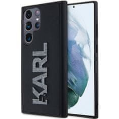 Karl Lagerfeld Originální kryt KARL LAGERFELD hardcase 3D Rubber Glitter Logo KLHCS24S3DMBKCK pro Samsung Galaxy S24 Ultra , barva černá