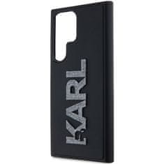 Karl Lagerfeld Originální kryt KARL LAGERFELD hardcase 3D Rubber Glitter Logo KLHCS24S3DMBKCK pro Samsung Galaxy S24 Ultra , barva černá