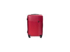 RGL 741 Cestovní skořepinový kufr, červený Velikost: 66x43x27 cm