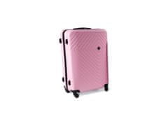 RGL 741 Cestovní skořepinový kufr, růžový Velikost: 55x40x23 cm