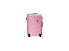 RGL 741 Cestovní skořepinový kufr, růžový Velikost: 66x43x27 cm
