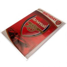 FotbalFans Blahopřání Arsenal FC, hrací, 22x15 cm