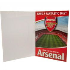 FotbalFans Blahopřání Arsenal FC, hrací, 22x15 cm