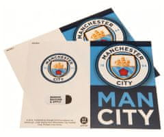 FotbalFans Dárkový balicí papír Manchester City FC, 70x50 cm, 2ks