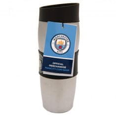 FotbalFans Termoska Manchester City FC, stříbrná, 340ml