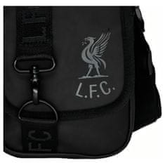 FotbalFans Batůžek přes rameno Liverpool FC, černý, 22x17x5 cm